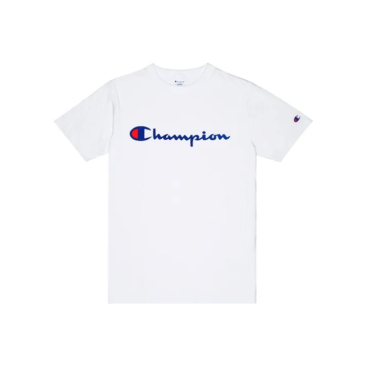 Champion T-Shirt Японская версия Унисекс Белый