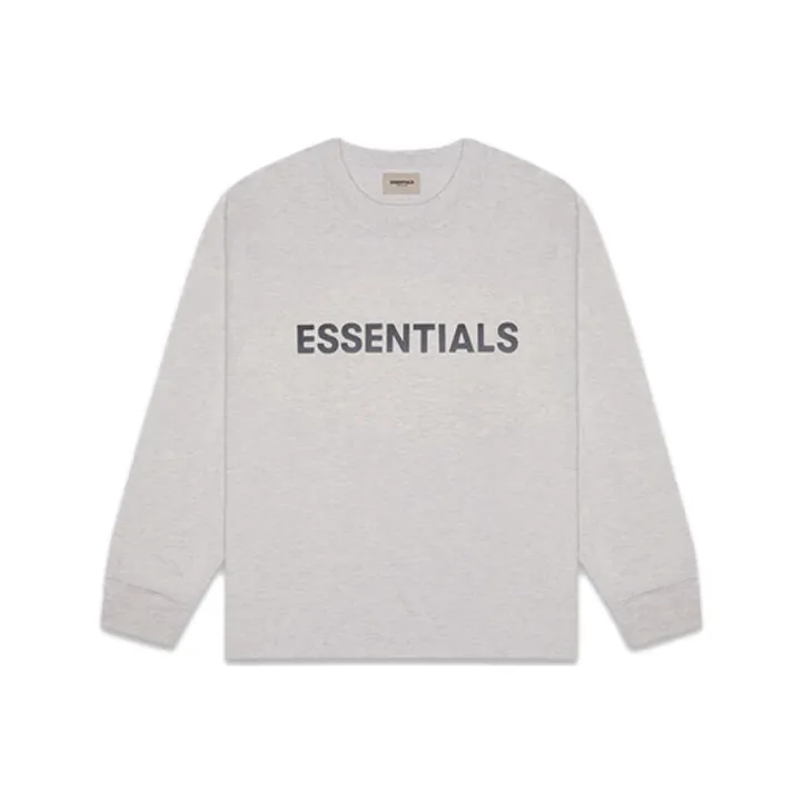 Fear Of God Essentials 3D Silicon Applique Boxy Long Sleeve T Shirt