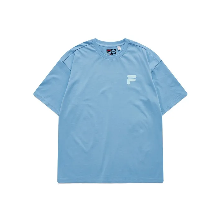 FILA FUSION T Shirt Unisex Light Heather Blue