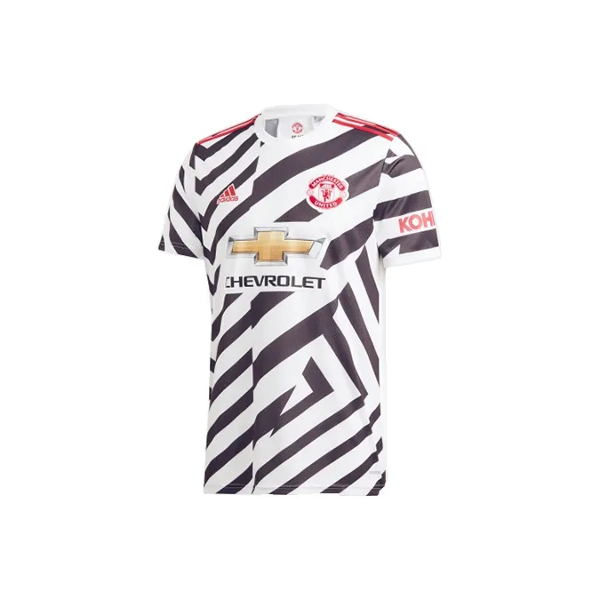 Adidas Manchester United Bege Shirt 2020 21 With Pogba 6 Printing Jersey