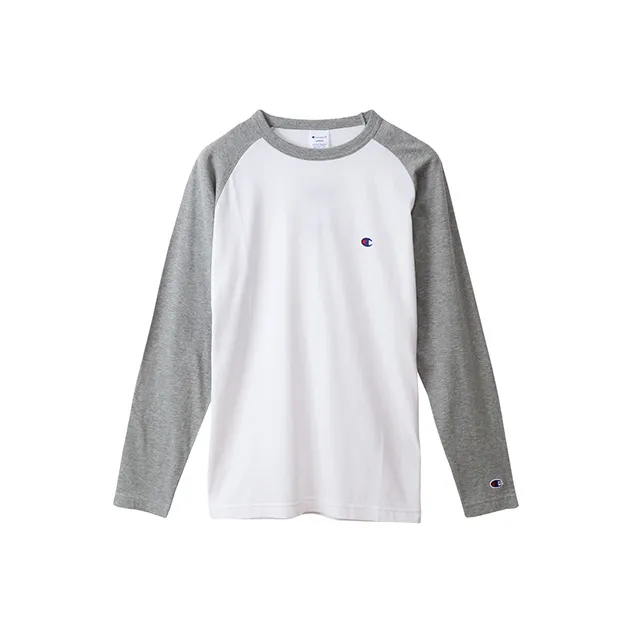 Champion Белый Светло-Серый Цвет Унисекс T-Рубашки