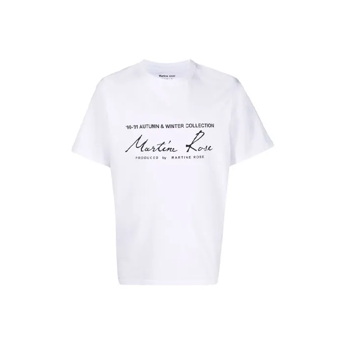 Martine Rose Logo Printed Crewneck T Shirt
