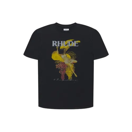 Rhude Черная Мужская Рубашка