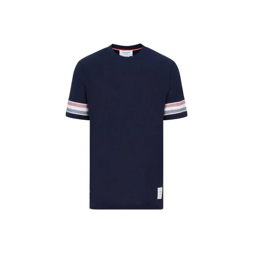 THOM BROWNE Striped Crewneck T Shirt