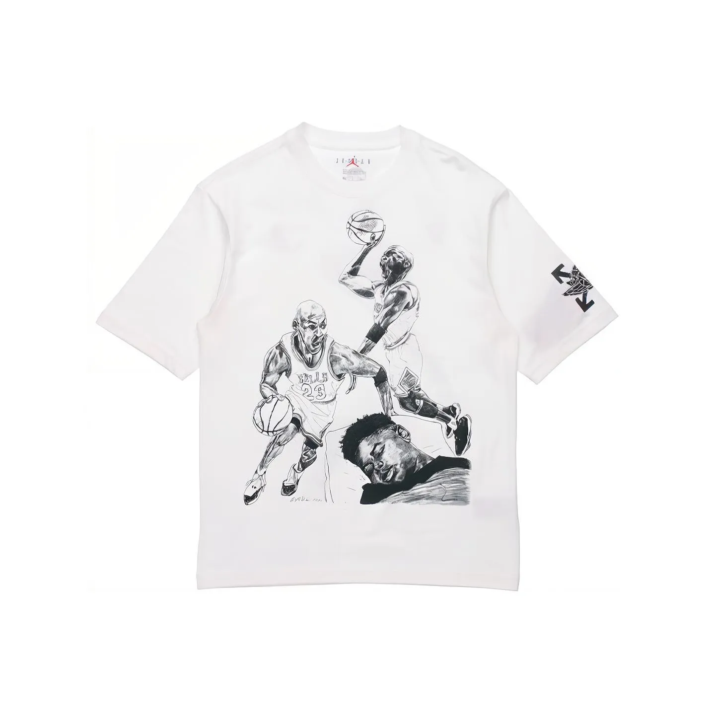 OFF WHITE X Jordan Mj T Shirt Asia Sizing