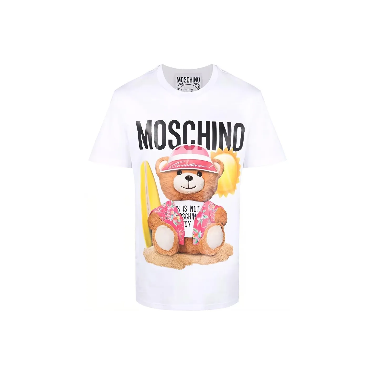 MOSCHINO Белая Мужская T-Рубашка