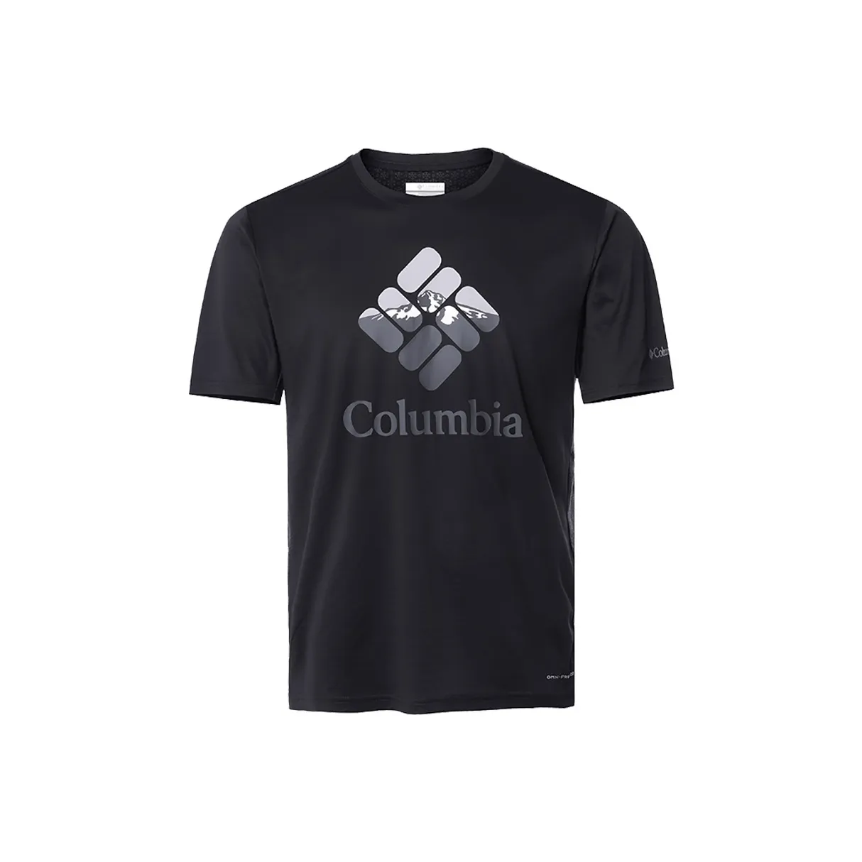 Мужская черная футболка с совместным брендом Columbia