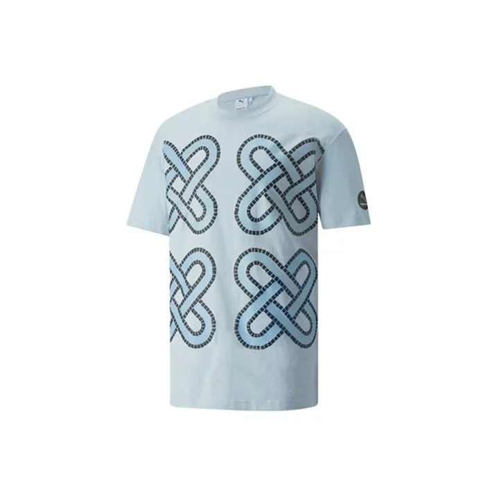 PUMA SQUAD На открытом воздухе Свет Рисунок Мужская Футболка