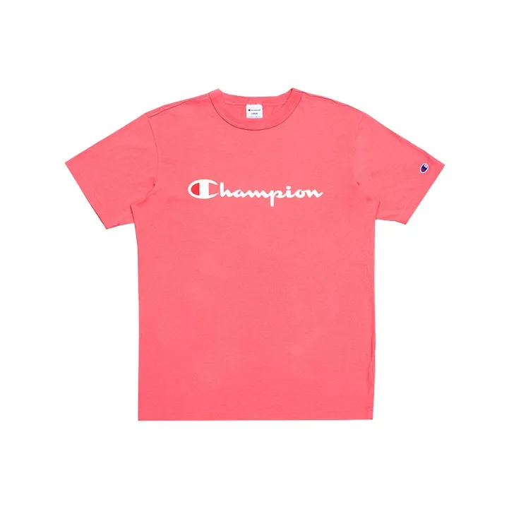 Champion T-Shirt Японская версия Унисекс Розовый
