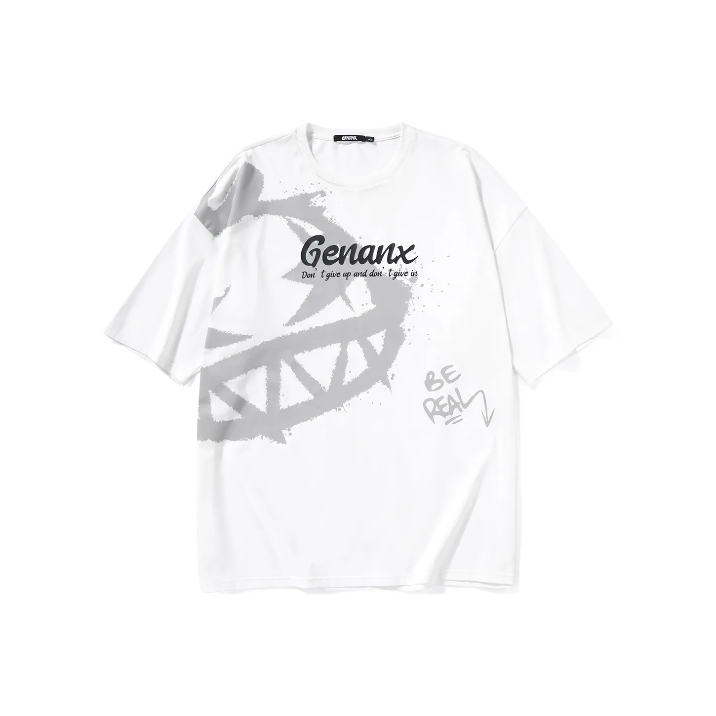 GENANX Straight Elbow Length Sleeved T Shirt Unisex