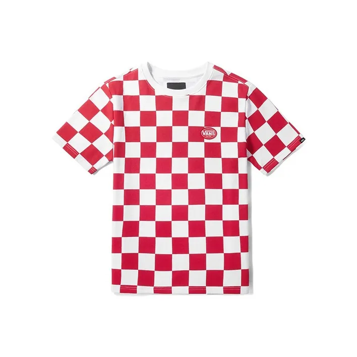 VANS Рукав с оборванным плечом T-рубашка Унисекс Красный