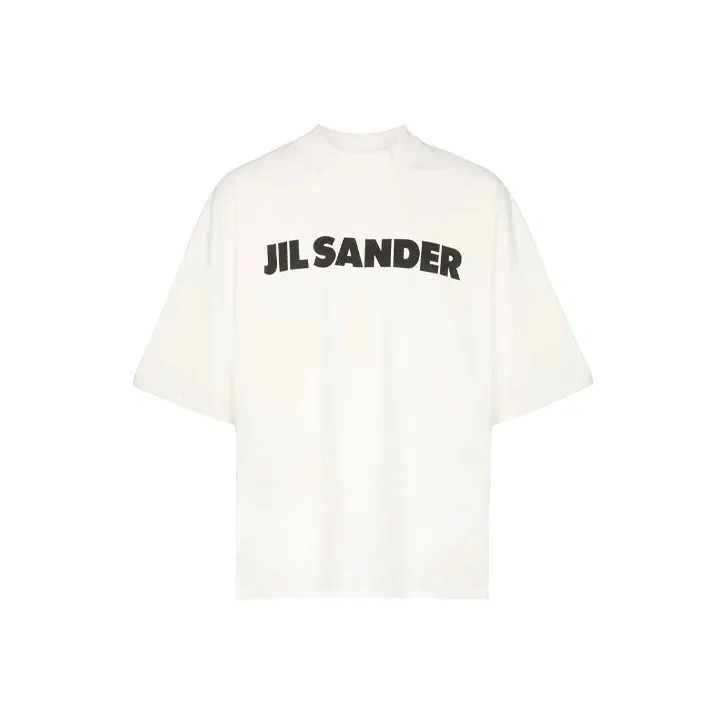 JIL SANDER Logo print Cotton T shirt