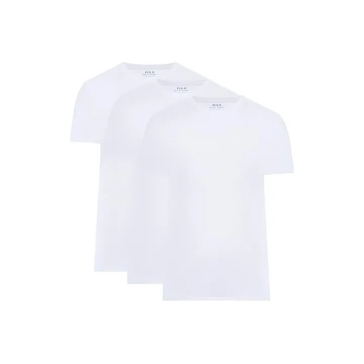 Polo Ralph Lauren Logo Embroidered Crewneck Three-Pack T-Shirts
