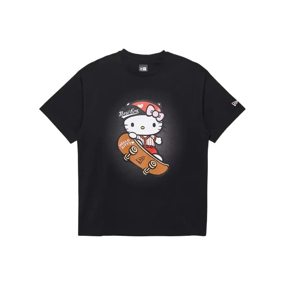 Hello Kitty X New Era T Shirts Unisex Black