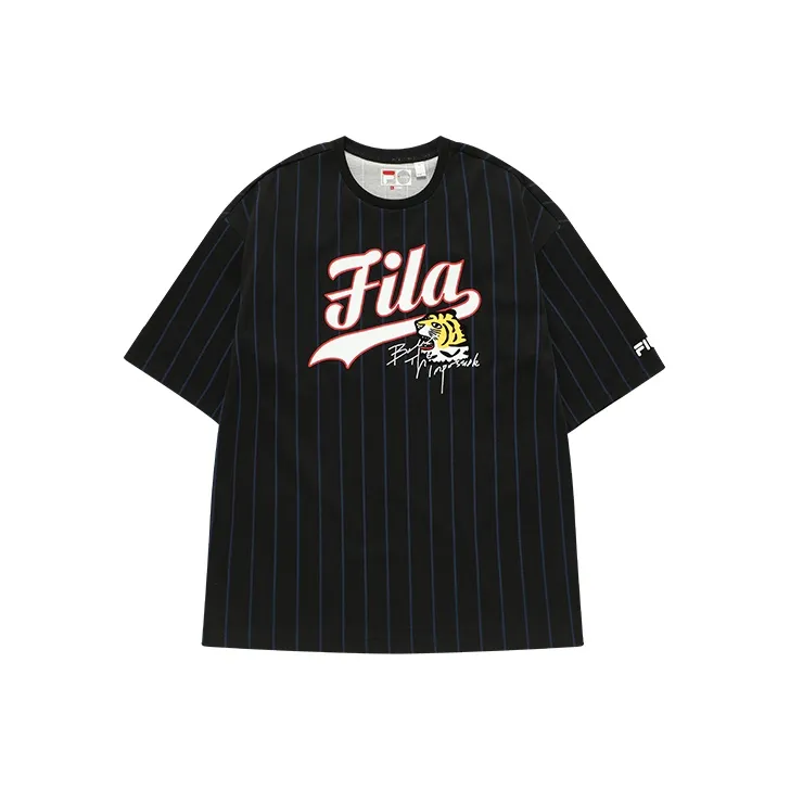 FILA FUSION Baseball серия T-рубашка мужская темно-черная