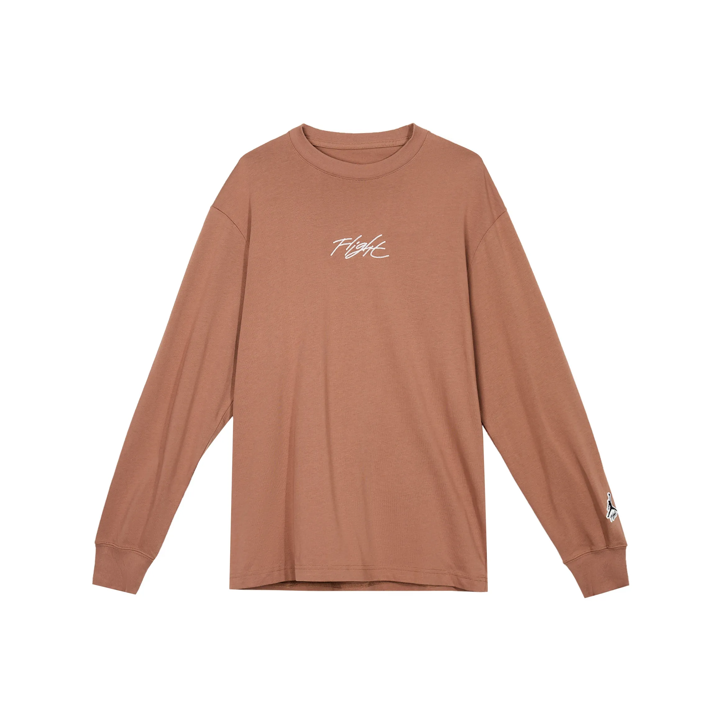 Джордан Рукав с спущенным плечом T-рубашка Унисекс Ancient Коричневый