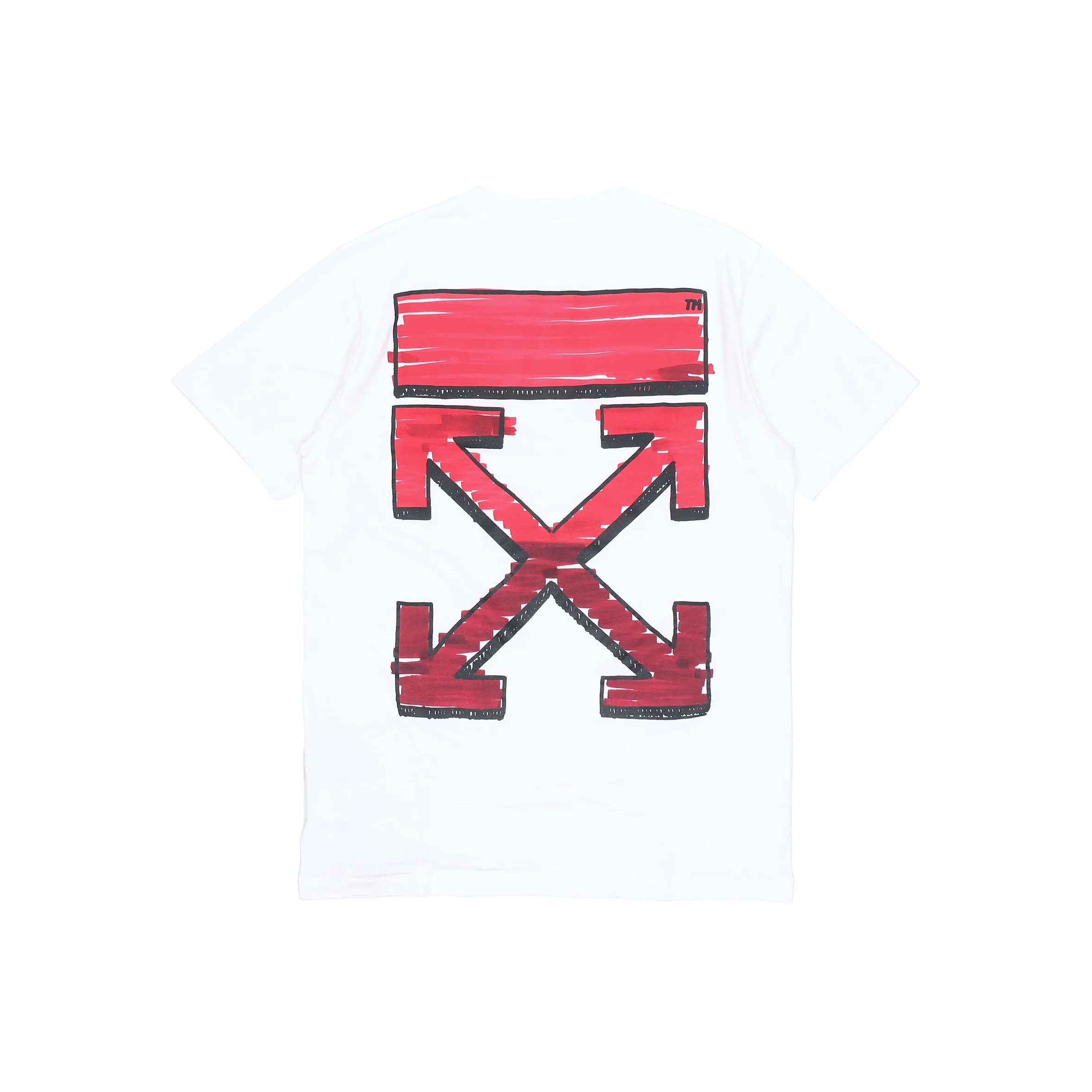 OFF Белый SS21 T-Рубашка Мужская Белая