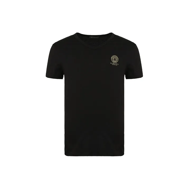 VERSACE Мужские черные T-рубашки
