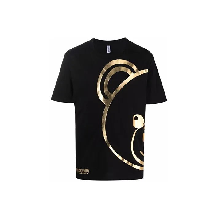 MOSCHINO Мужские черные T-рубашки