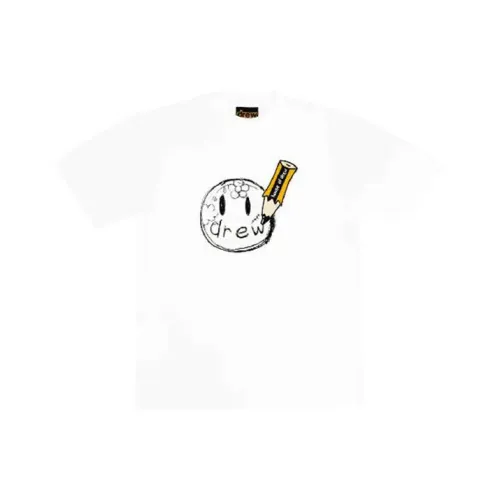 Drew House Smiley Collection Белая Унисекс Футболка