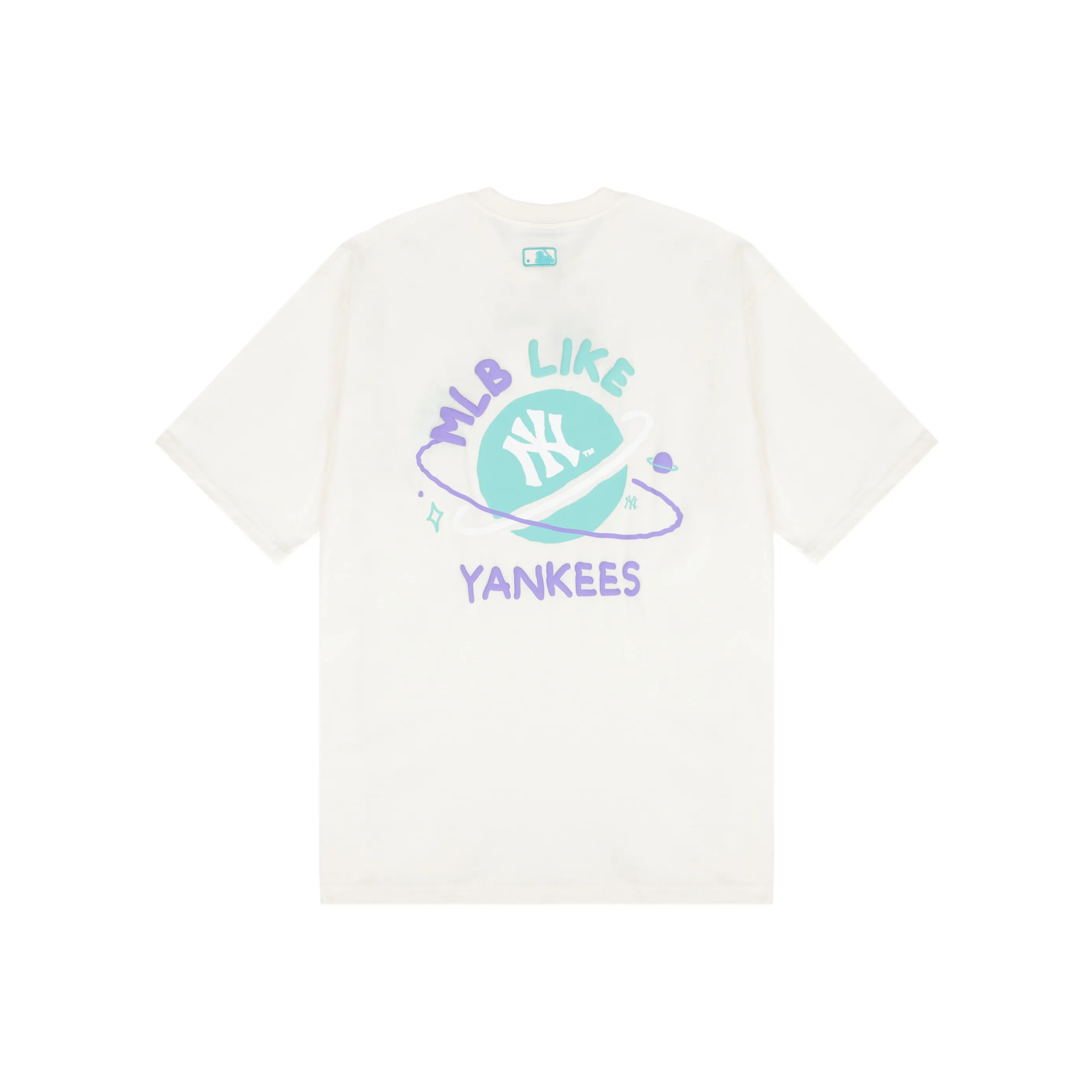 MLB Drop Shoulder Sleeve T-Shirt Unisex Cream