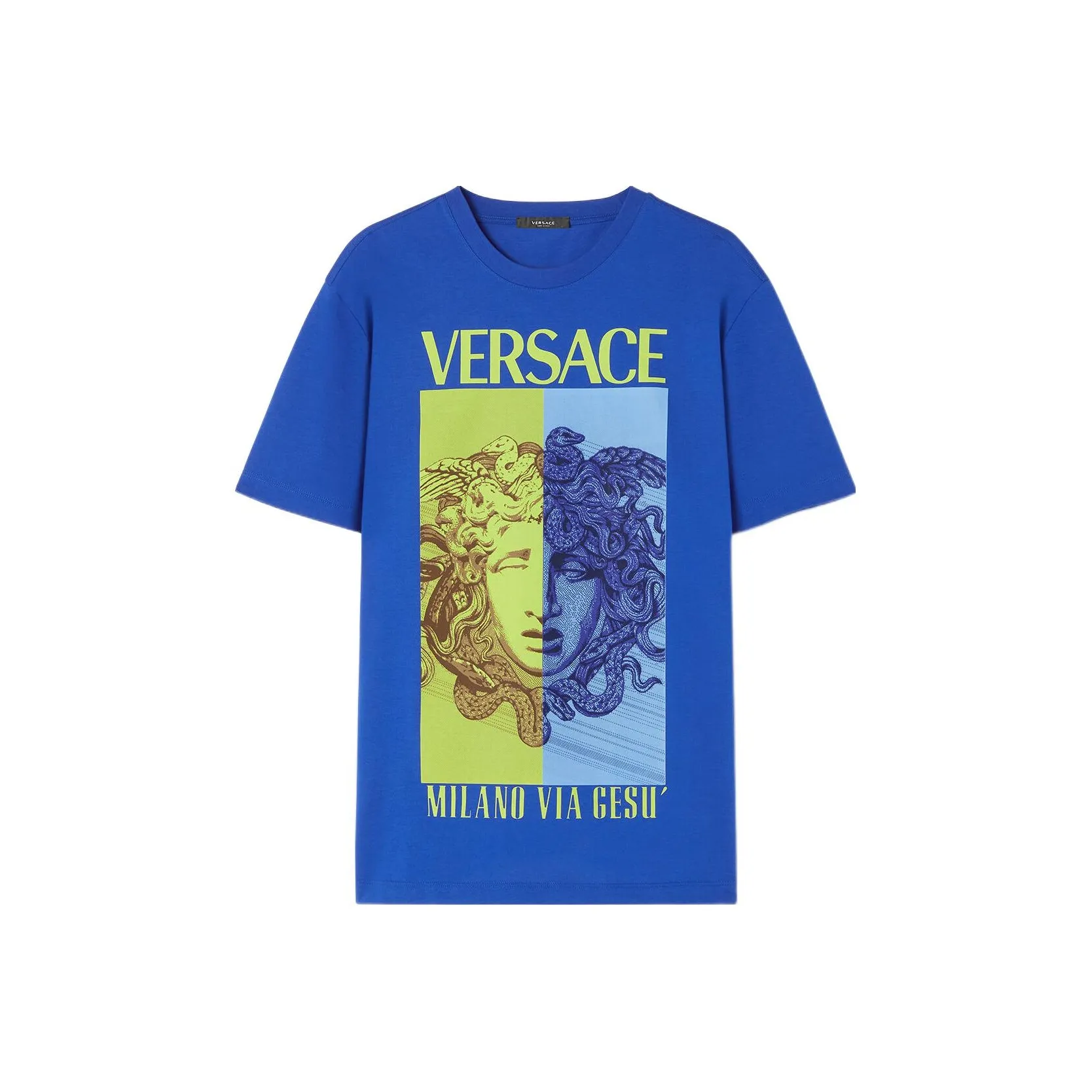 VERSACE SS23 Holiday T Shirts Men's Blue