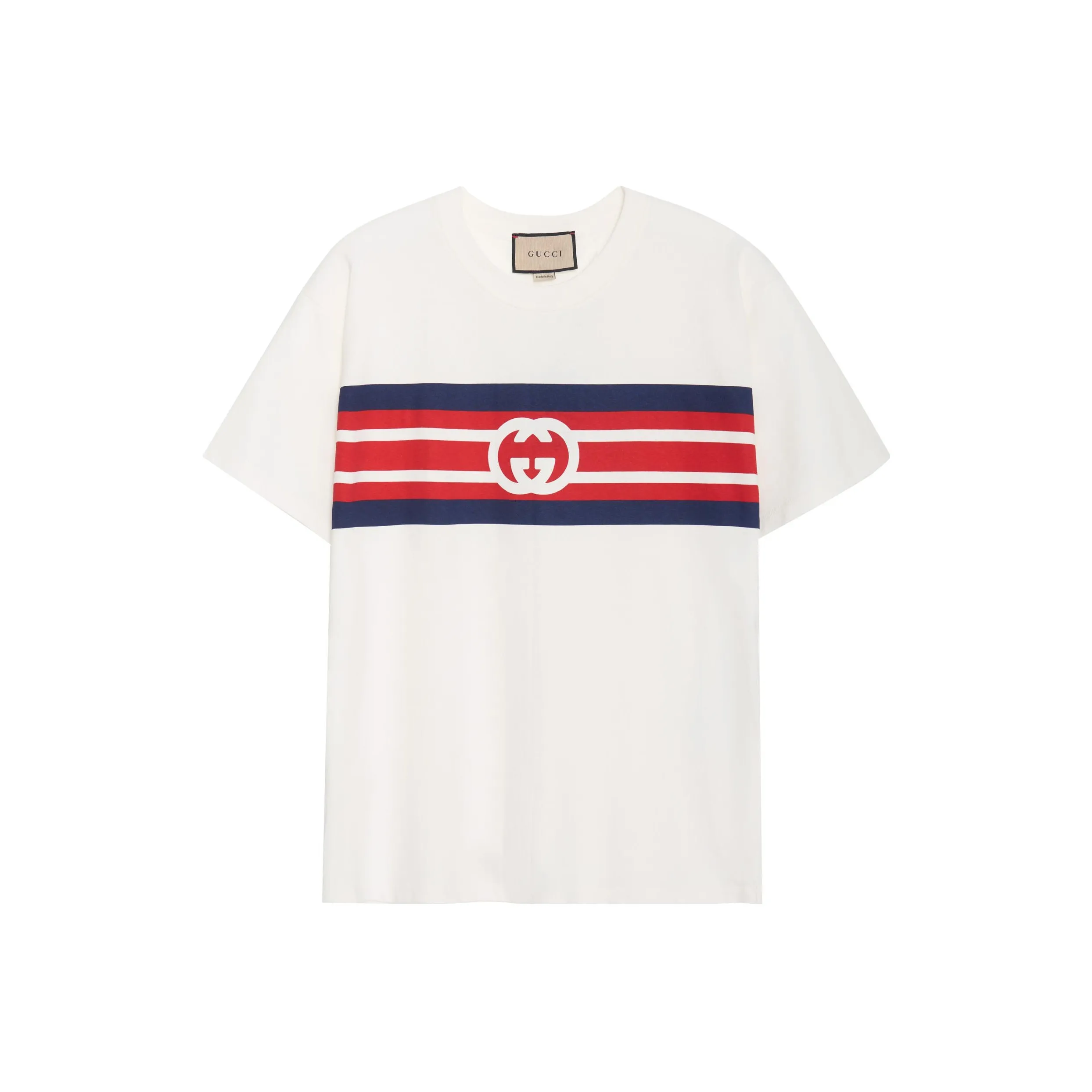 GUCCI Interlocking G Striped T shirt