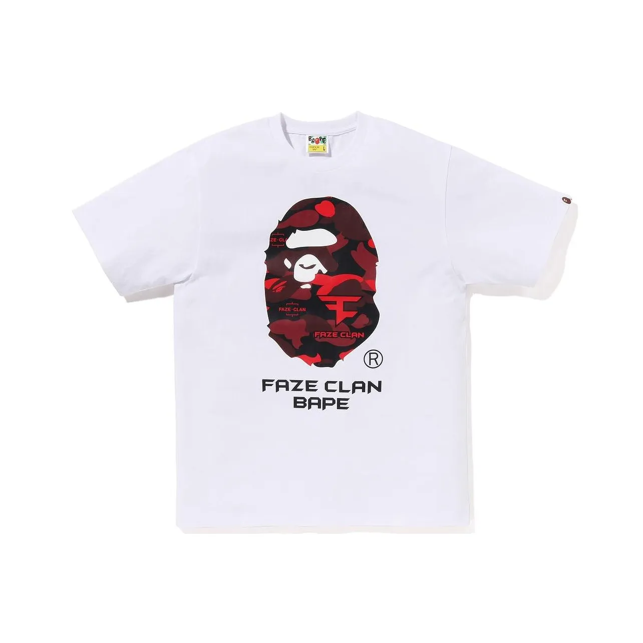 BAPE X Faze Clan Tee White
