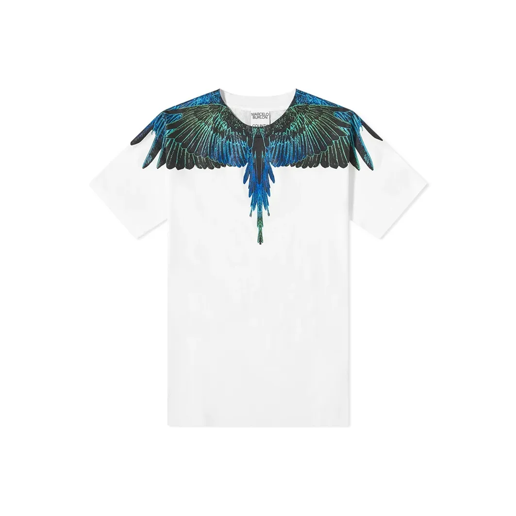 Marcelo Burlon Белая Мужская T-Рубашка