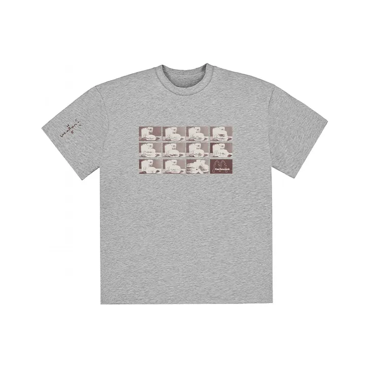 Travis Scott X McDonald's Menu Mono Logo T Shirt