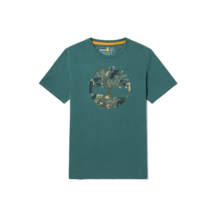 Timberland T-Shirt Мужская Синяя Зеленая
