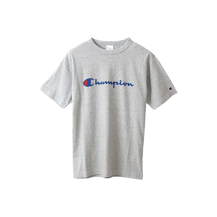 Champion T-Shirt Японская версия Унисекс Серый