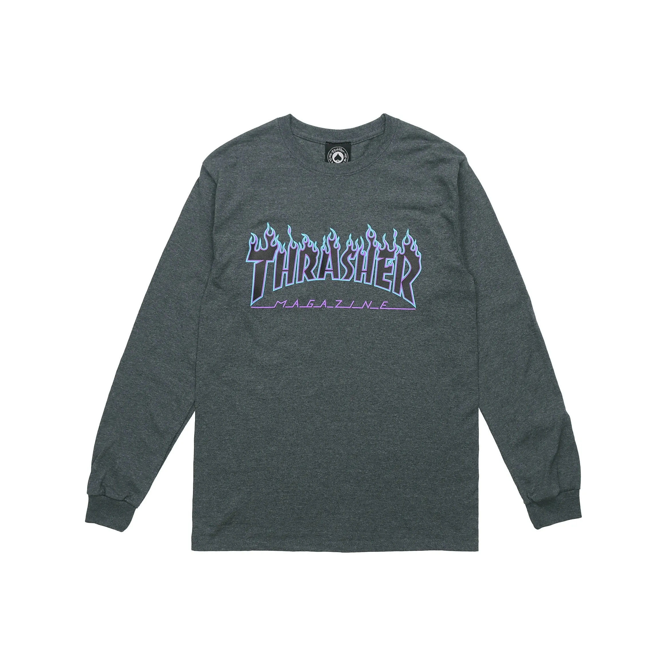 Thrasher Серый Унисекс Футболка
