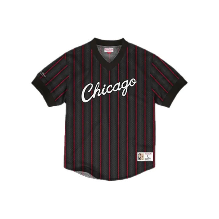 MITCHELL NESS Рукав с оборванным плечом T-рубашка Мужская Черная