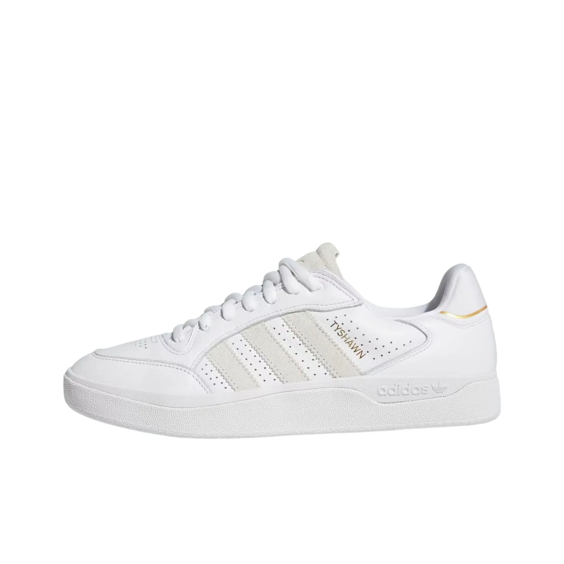 Adidas Originals Tyshawn Anti Slip Wear Resistant Low Top Skateboard Shoes Unisex White