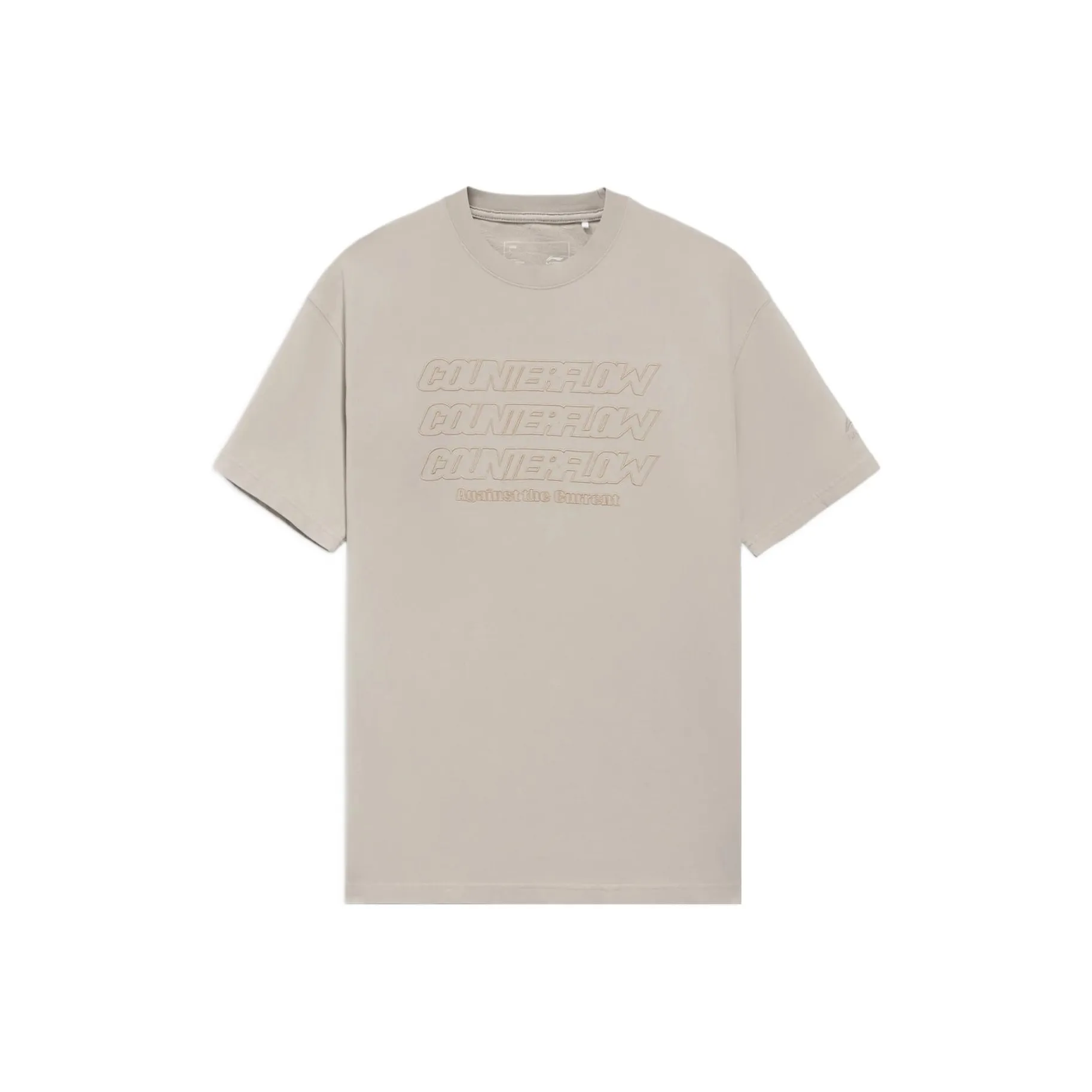LiNing Sports Fashion Collection T Shirt Unisex Gray Linen