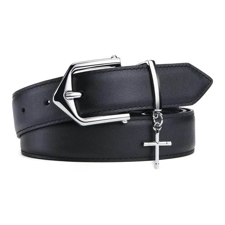 Jeccieziio Ремни из коровьей кожи женские серебряного цвета ширина 3 см