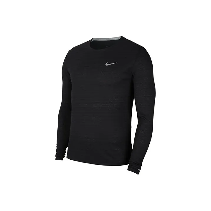 Nike Бег Т-Рубашка Мужская Черная