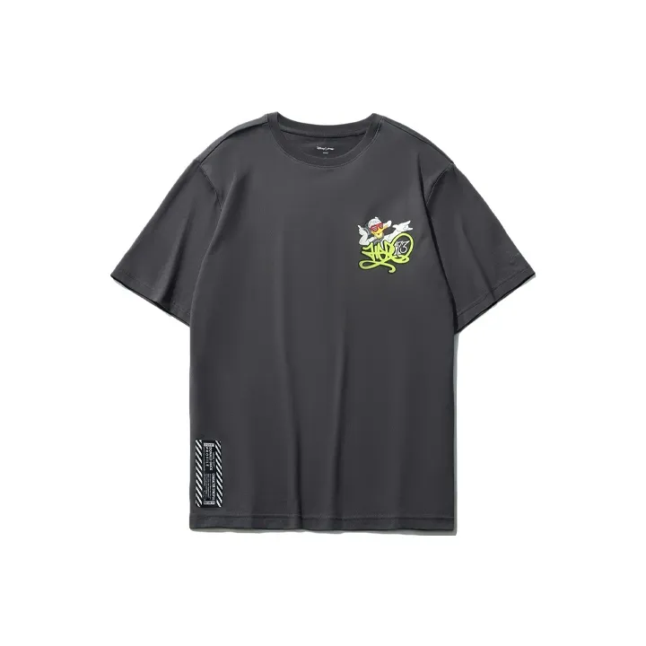 Disney X LINING T-Shirts Unisex Black Pine Gray