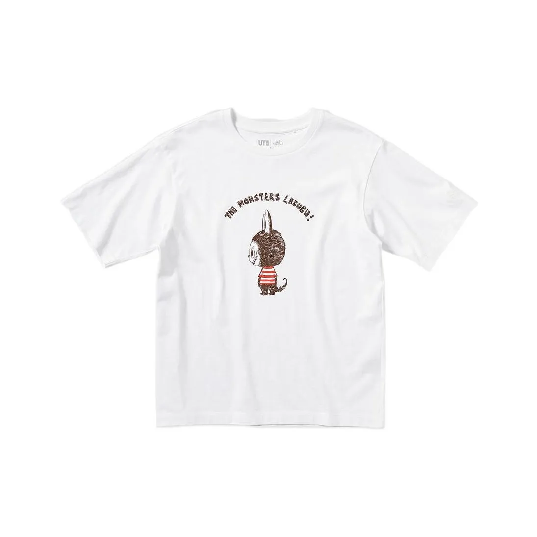 UNIQLO x POP MART Коллаборация Эдишн Футболка Унисекс Белая