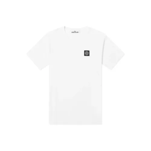 STONE ISLAND Белая Унисекс Футболка