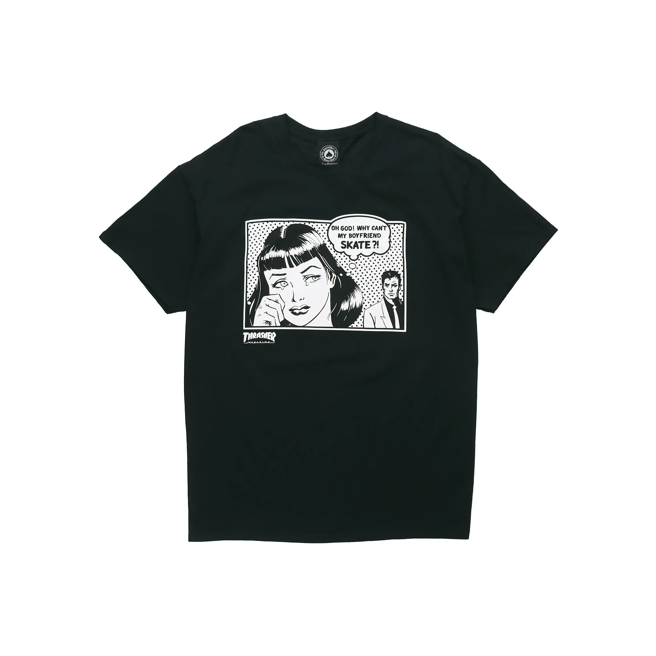 Thrasher T-Shirt US Version Unisex Black Т-Рубашка Thrasher US Version Унисекс Черная