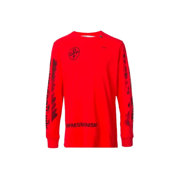 OFF WHITE Diag Stencil L/S T Shirt