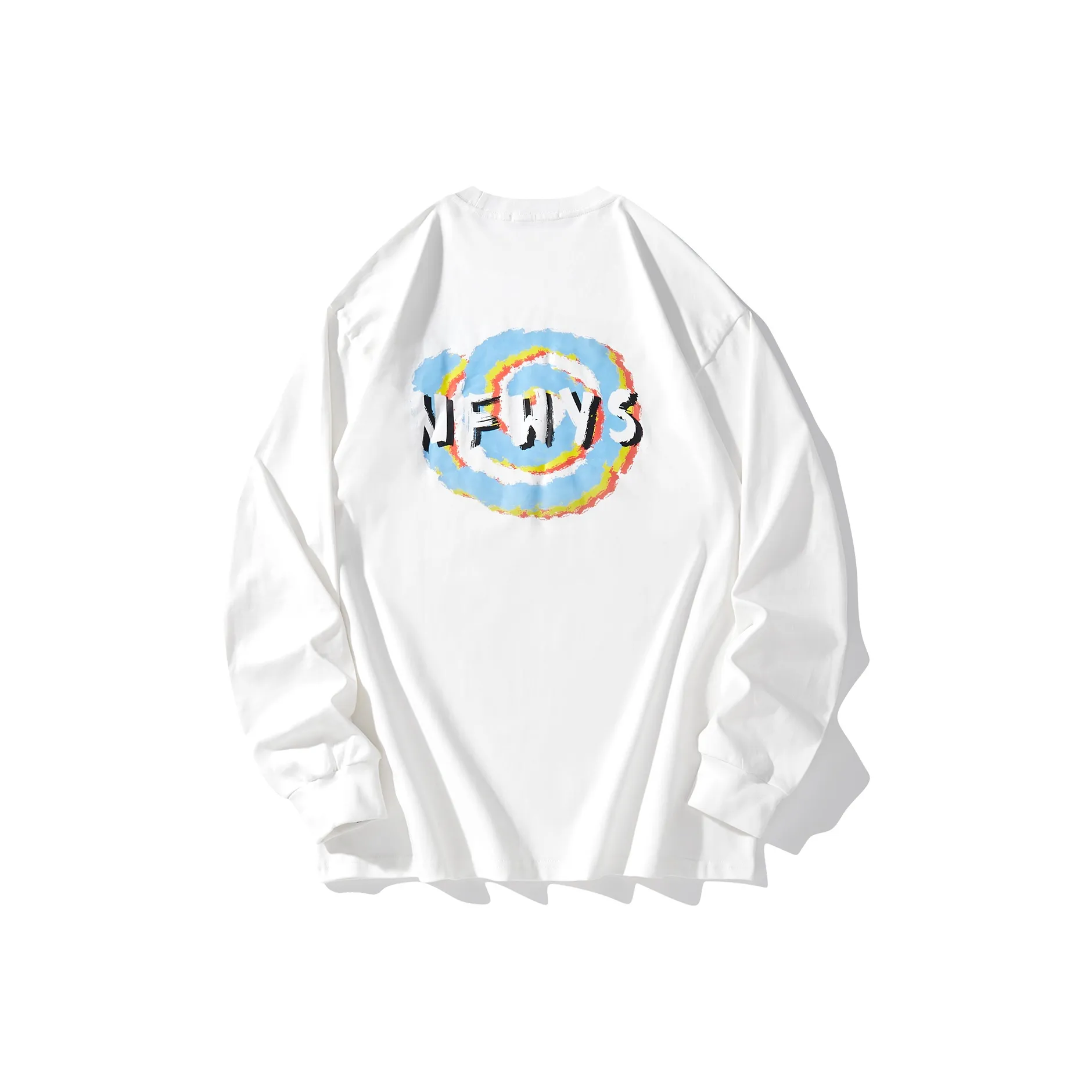 NFWYS Длинный рукав Т-рубашка Унисекс Белый