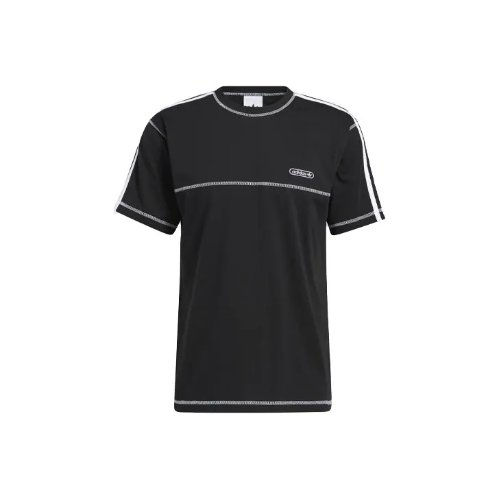 Adidas Originals CNTRST STITCH T Shirts Men's Black