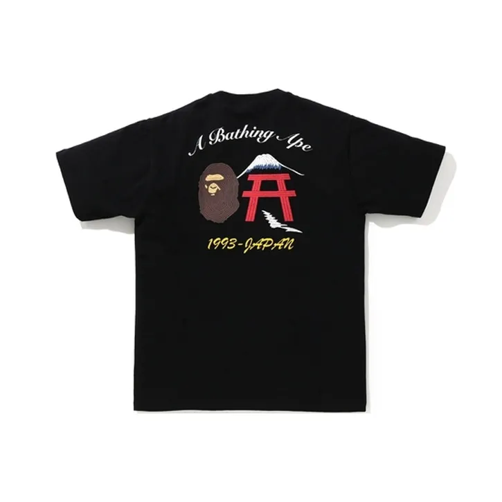 Bape Embroidery Style Japan Culture Tee