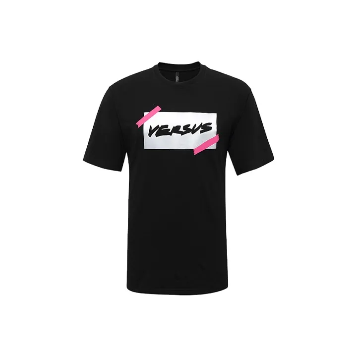 VERSUS Мужские черные футболки