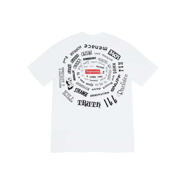 Supreme SS21 Spiral Slogan-Print T-shirt