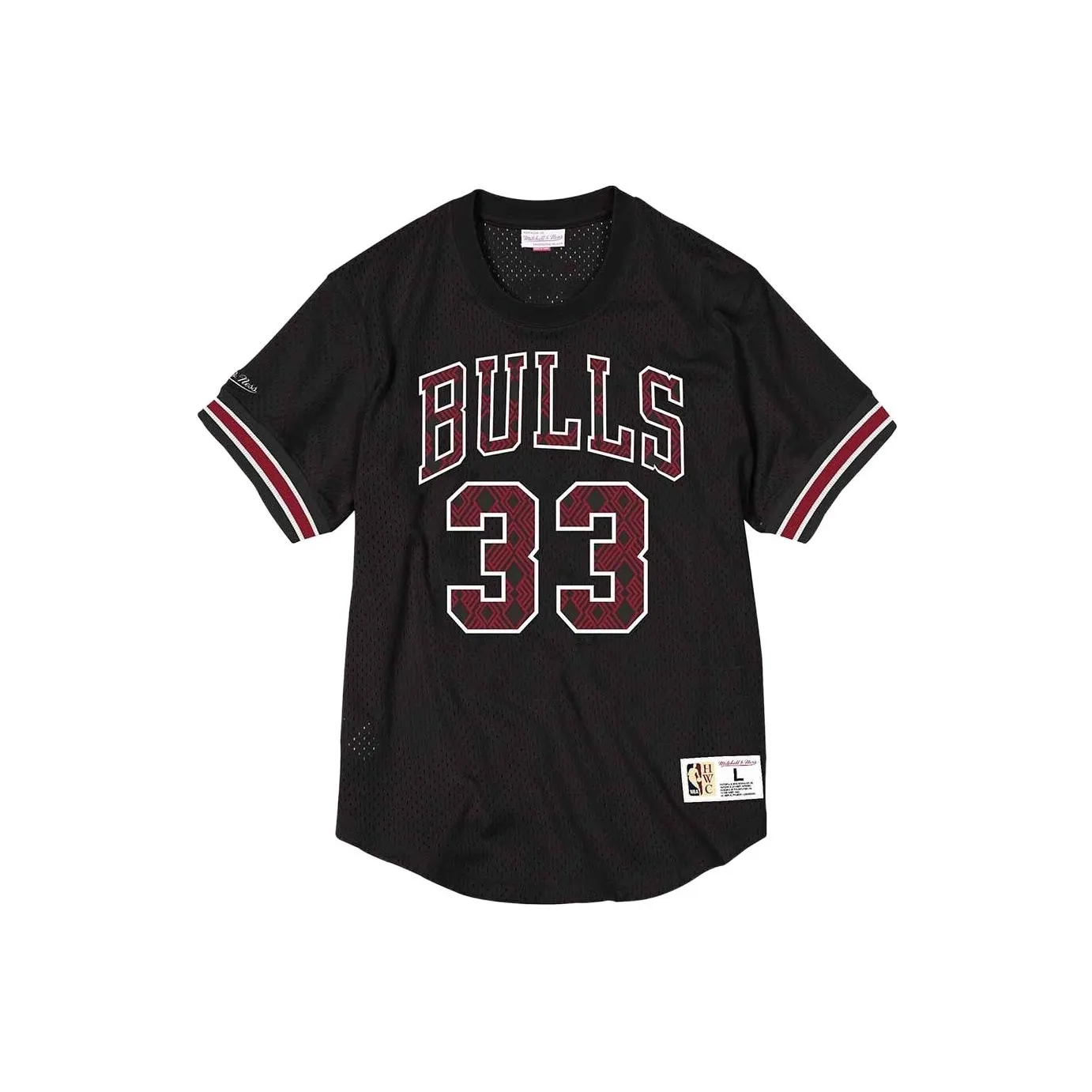 MITCHELL NESS T-Shirt Мужской Черный