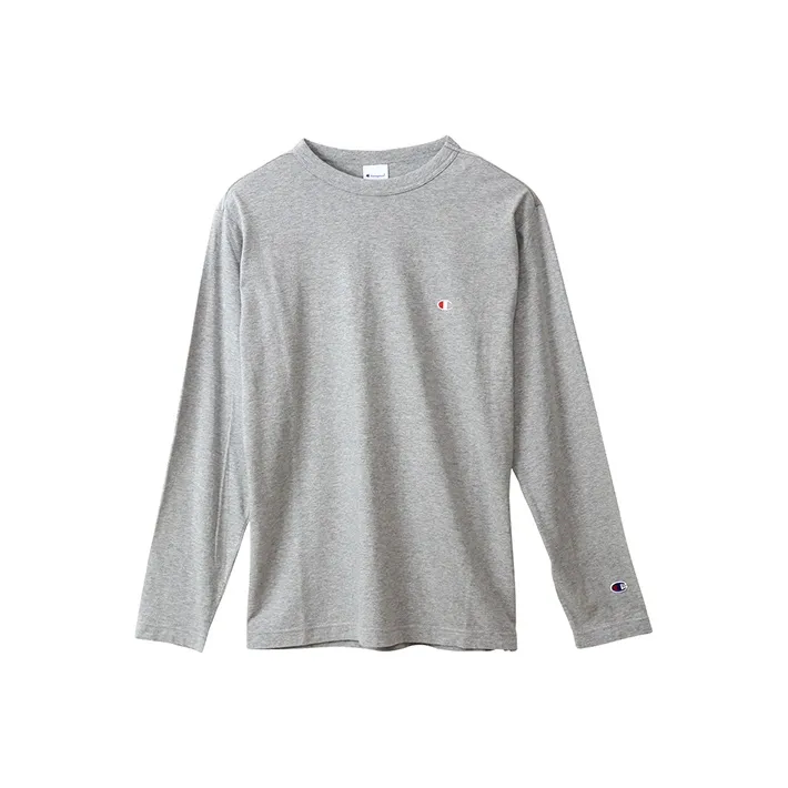 Champion SS21 T-Shirt Японская версия Мужская Светло-Серый